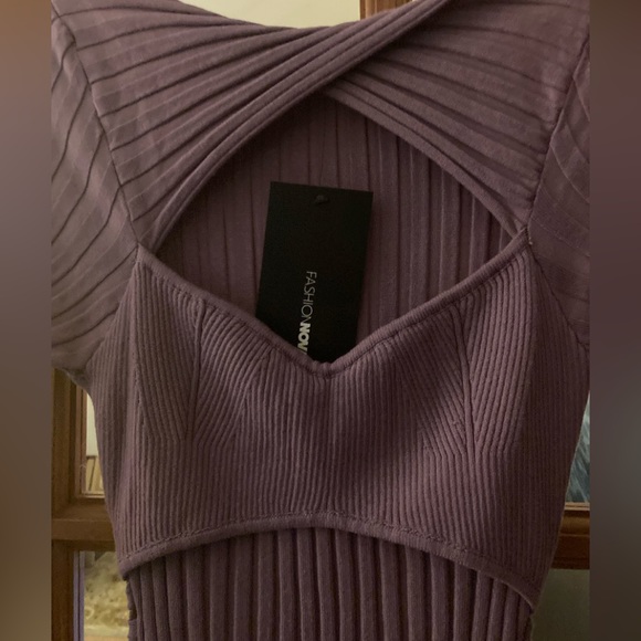 Fashion Nova Lola Sweater MIDI Lilac Dress size small ❤️🥰 - Picture 9 of 11